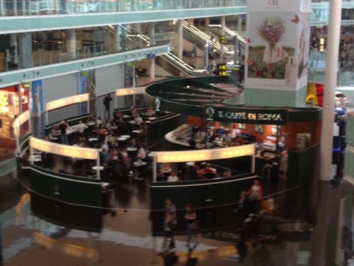 Barcelona airport coffee shop